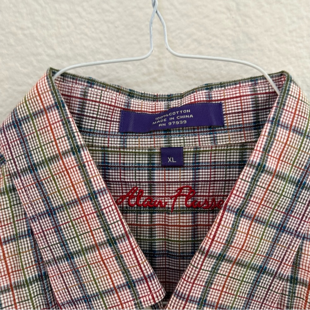 Classic Multicolor Plaid Men's Shirt - Picture 2 of 10